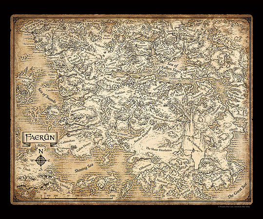 Faerun Map