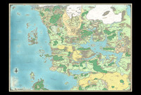 Faerûn Atlas: 2025 (Artist's Print)