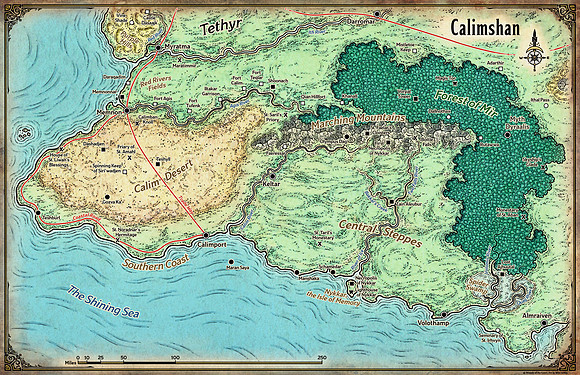 Adventures in Faerun; Calimshan (Digital Labeled & Unlabeled Versions)