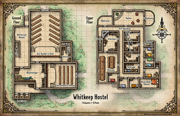 Adventures in Faerun; Whitkeep Hostel (Digital DM & Player Versions)