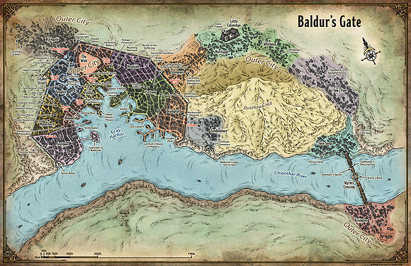 Adventures in Faerun; Baldur's Gate (Digital Labeled & Unlabeled Versions)