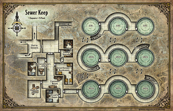 Adventures in Faerun; Sewer Keep (Digital DM & Player Versions)