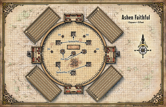 Adventures in Faerun; Ashen Faithful (Digital DM & Player Versions)
