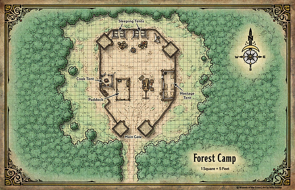 Adventures in Faerun; Forest Camp (Digital DM & Player Versions)