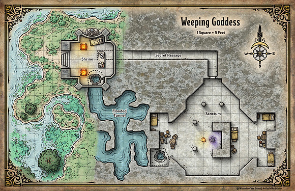 Adventures in Faerun; Weeping Goddess (Digital DM & Player Versions)