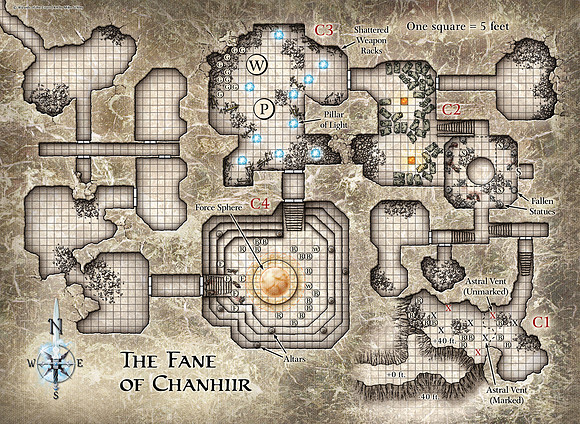 Dungeon #167 - Garaitha's Anvil; Fane of Chanhiir (Digital DM & Player Maps)