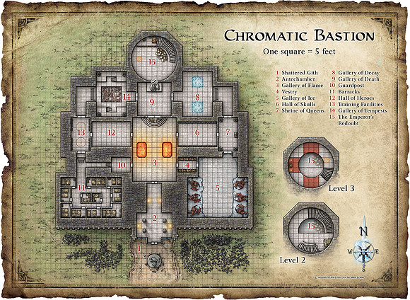 Dungeon #167 - Garaitha's Anvil; Fane of Chanhiir (Digital DM & Player Maps)