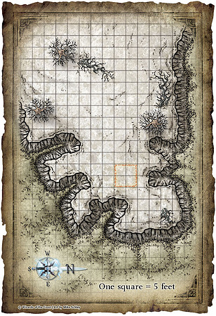 Dungeon #171 - Grasp of the Mantled Citadel: SoW 15; Encounter F1 (Digital DM & Player Maps)
