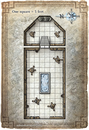 Dungeon #172 - Legacy of 10; Sealed Library (Digital DM & Player Maps)