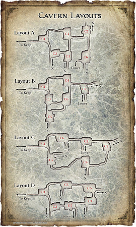 Dungeon #170 - Betrayal at Monadhan; Cavern Master Map (Digital DM & Player Maps)