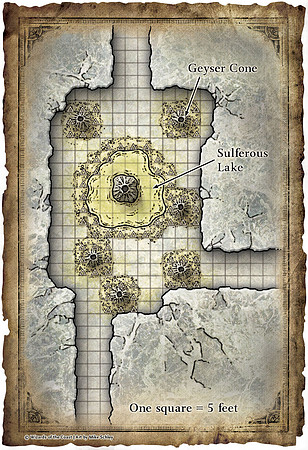 Dungeon #170 - Betrayal at Monadhan; Cavern of Sulfur (Digital DM & Player Maps)