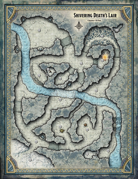 Shivering Map Mike Schley | All Individual Maps | Dragon Delves; Shivering Death ...