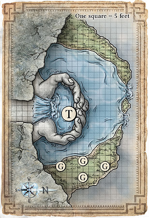 Dungeon #173 - Those Once Loyal; Encounter 3-2 (Digital DM & Player Maps)