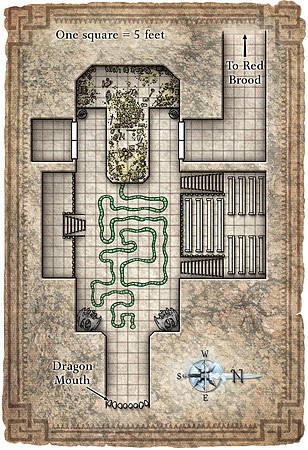 Dungeon #175 - Last Breath of the Dragon Queen; Audience Chamber (Digital DM & Player Maps)