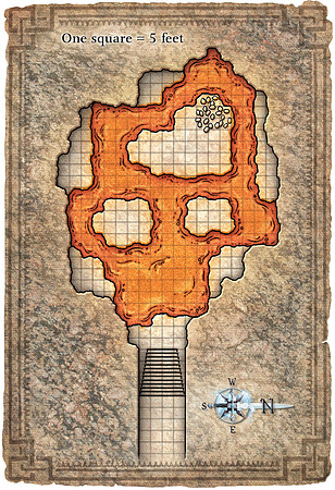 Dungeon #175 - Last Breath of the Dragon Queen; Red Brood (Digital DM & Player Maps)