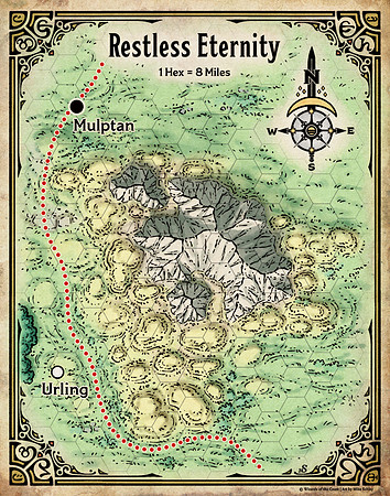 Adventures in Faerûn; Restless Eternity (Battle Map Print)