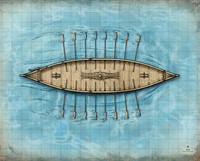 Adventures in Faerûn; Longship (Battle Map Print)