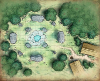 Adventures in Faerûn; Rushdown Well (Battle Map Print)