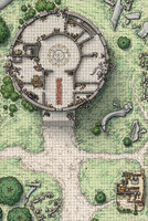 Adventures in Faerûn; Temple of Transmutation (Battle Map Print)