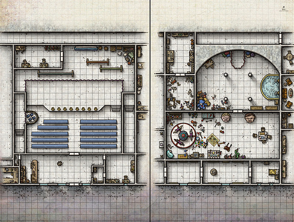 Ravenloft: The Horrors Within; Playhouse (Battlemap Print)