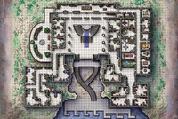 Ravenloft: The Horrors Within; d'Honaire Estate - Main Floor (Battlemap Print)