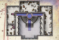 Ravenloft: The Horrors Within; d'Honaire Estate - Upper Floor (Battlemap Print)