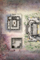Ravenloft: The Horrors Within; Custodian's Hall - Left Side (Battlemap Print)