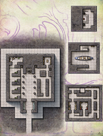 Ravenloft: The Horrors Within; Pharaoh's Rest (Battlemap Print)