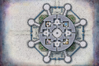 Ravenloft: The Horrors Within; Cerulean Citadel (Battlemap Print)