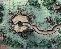 Ravenloft: The Horrors Within; Blood of the Vine Tavern - Outside the Village (Battlemap Print)