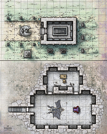 Ravenloft: The Horrors Within; Blood of the Vine Tavern - Sanctuary (Battlemap Print)