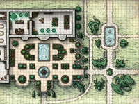 Ravenloft: The Horrors Within; Greenhouse (Battlemap Print)