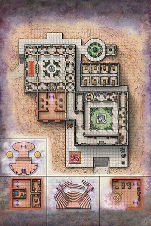 Ravenloft: The Horrors Within; Veneficus (Battlemap Print)