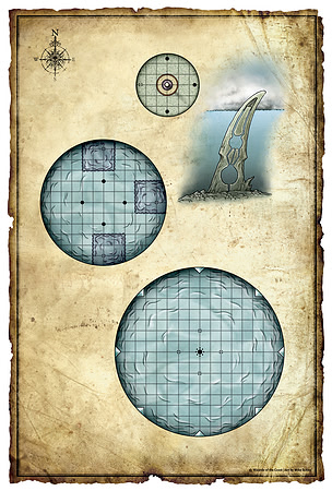 Elder Evils; Spine Temple (Digital Player's Version - Gridded)