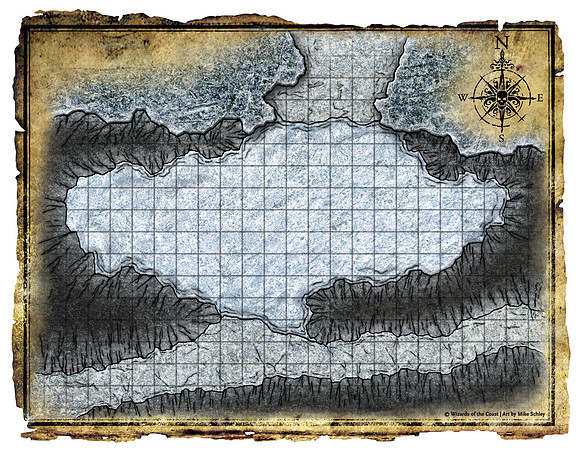 Elder Evils; Ice Worm Lair (Digital Player's Version - Gridded)