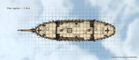 Dungeon #164 - Haven of the Bitter Glass: SoW 09; Commander's Galleon (Digital DM & Player Maps)