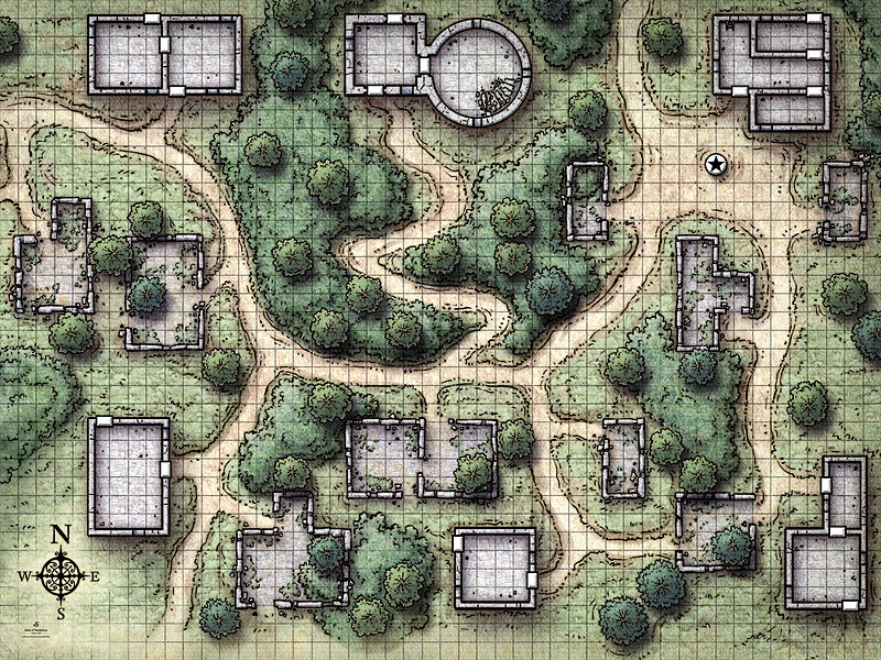 Mike Schley | Battle Map Prints | Phandelver and Below; Ruins of ...