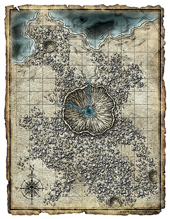 Elder Evils; Deep Crater (Digital Player's Version - Gridded)