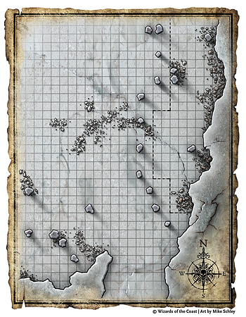 Elder Evils; Great Cavern Detail (Digital Player's Version - Gridded)