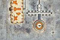 Temple of Modren; Temple Complex - South (Battle Map Print)