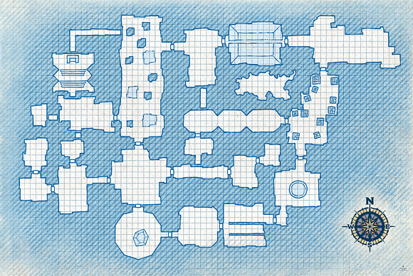 Book of Many Things; The House of Cards (Battle Map Print)