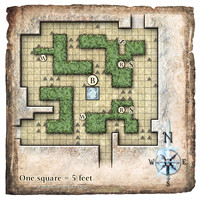 H3: Pyramid of Shadows; Area 06 - Hedge Maze (Digital DM's Supplement Version)