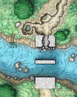 The Epic Atlas: Chapter 002; An Occurrence at Cripple Creek Bridge - Trol (11"x14" Battle Map Print)