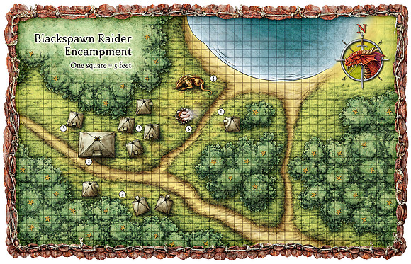 Monster Manual 4; Blackspawn Raider Camp (Digital DM's Version)