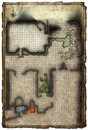 Elder Evils; Heart of the Crater (Digital Player's Version - Gridded)