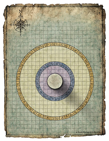 Elder Evils; Upper Temple (Digital Player's Version - Gridded)
