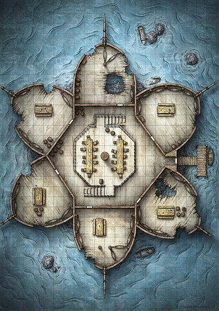 Talon of Umberlee Battle Map: Side A (Digital)