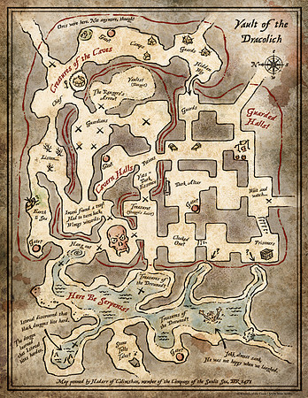 Vault of the Dracolich Handout Map (Digital)