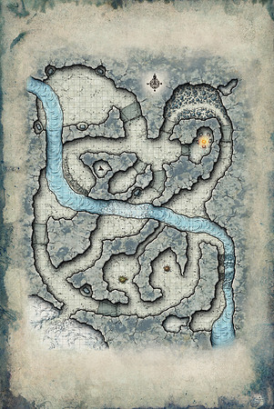 Dragon Delves; Shivering Death (Battle Map Print)
