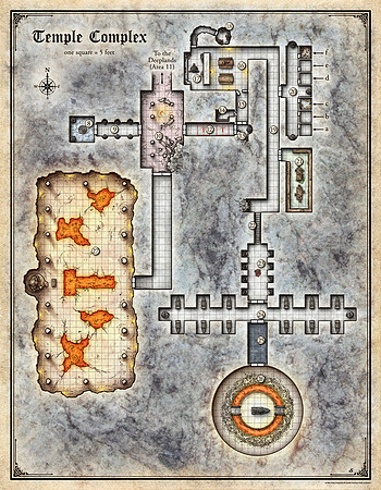 Temple of Modren; Map 2 (Digital DM's Version)